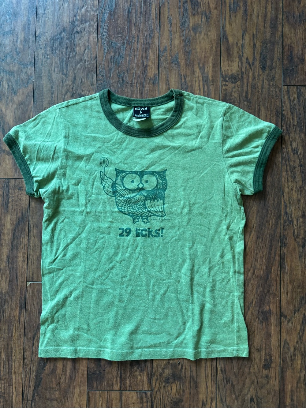 David & Goliath Green Owl Graphic tee